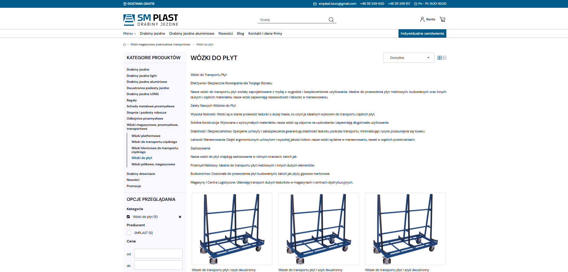 Ergonomia i bezpieczeństwo w transporcie płyt - dlaczego warto postawić na wózek do płyt?