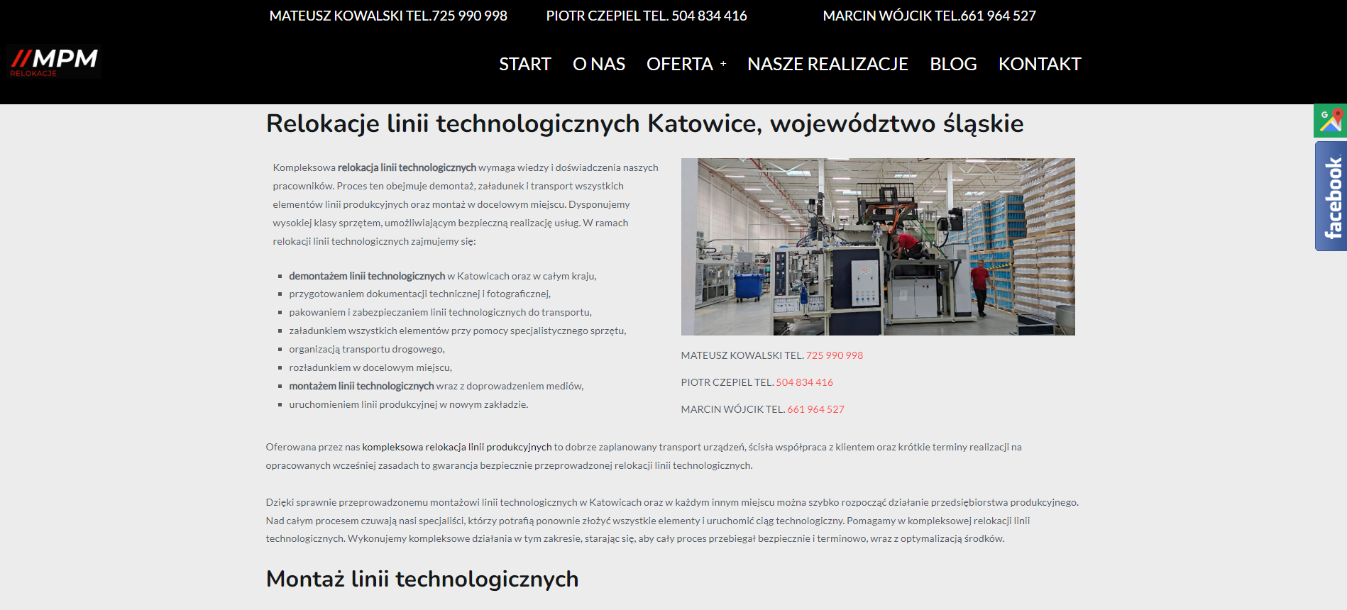 Outsourcing relokacji linii technologicznych - dlaczego warto postawić na wyspecjalizowaną firmę?