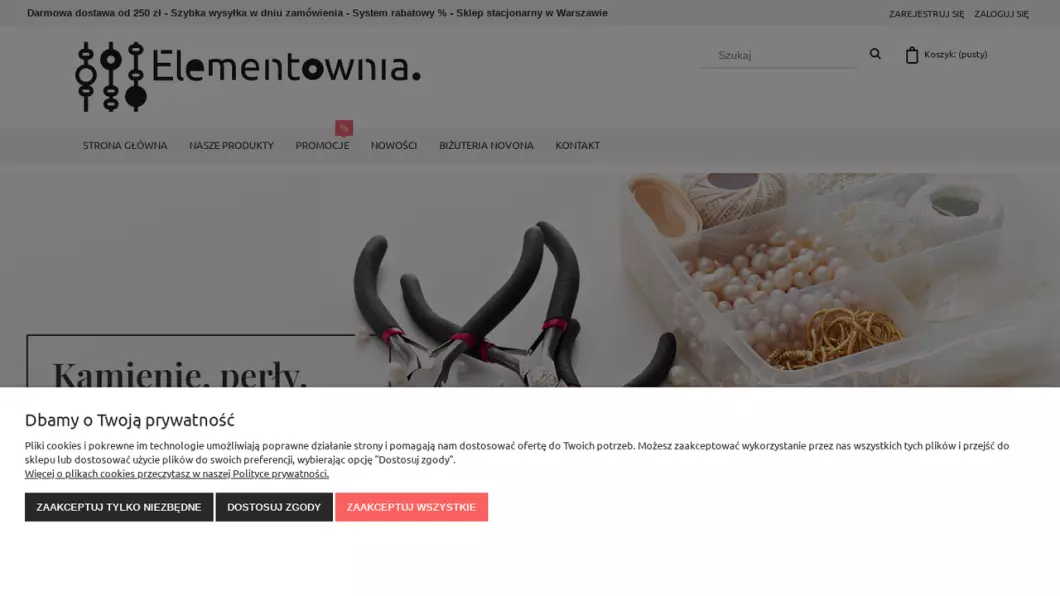 Zrzut ekranu strony Elementownia