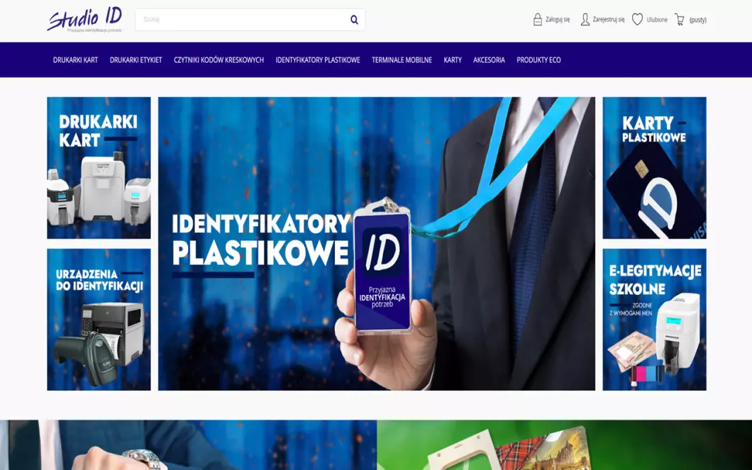 Zrzut ekranu strony Studio ID