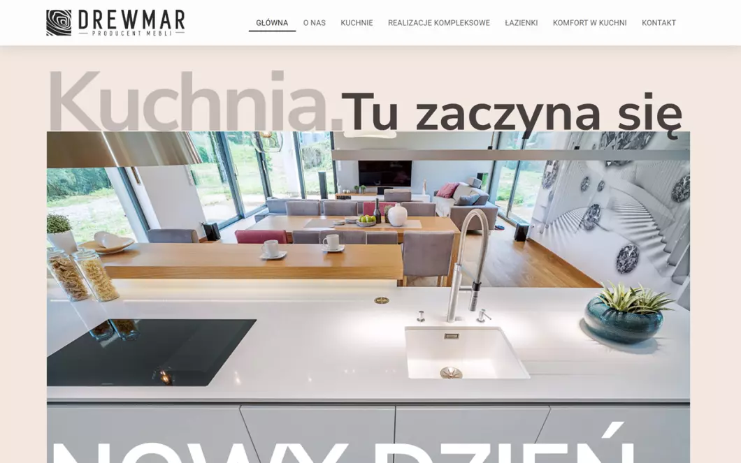 Zrzut ekranu strony Drewmar